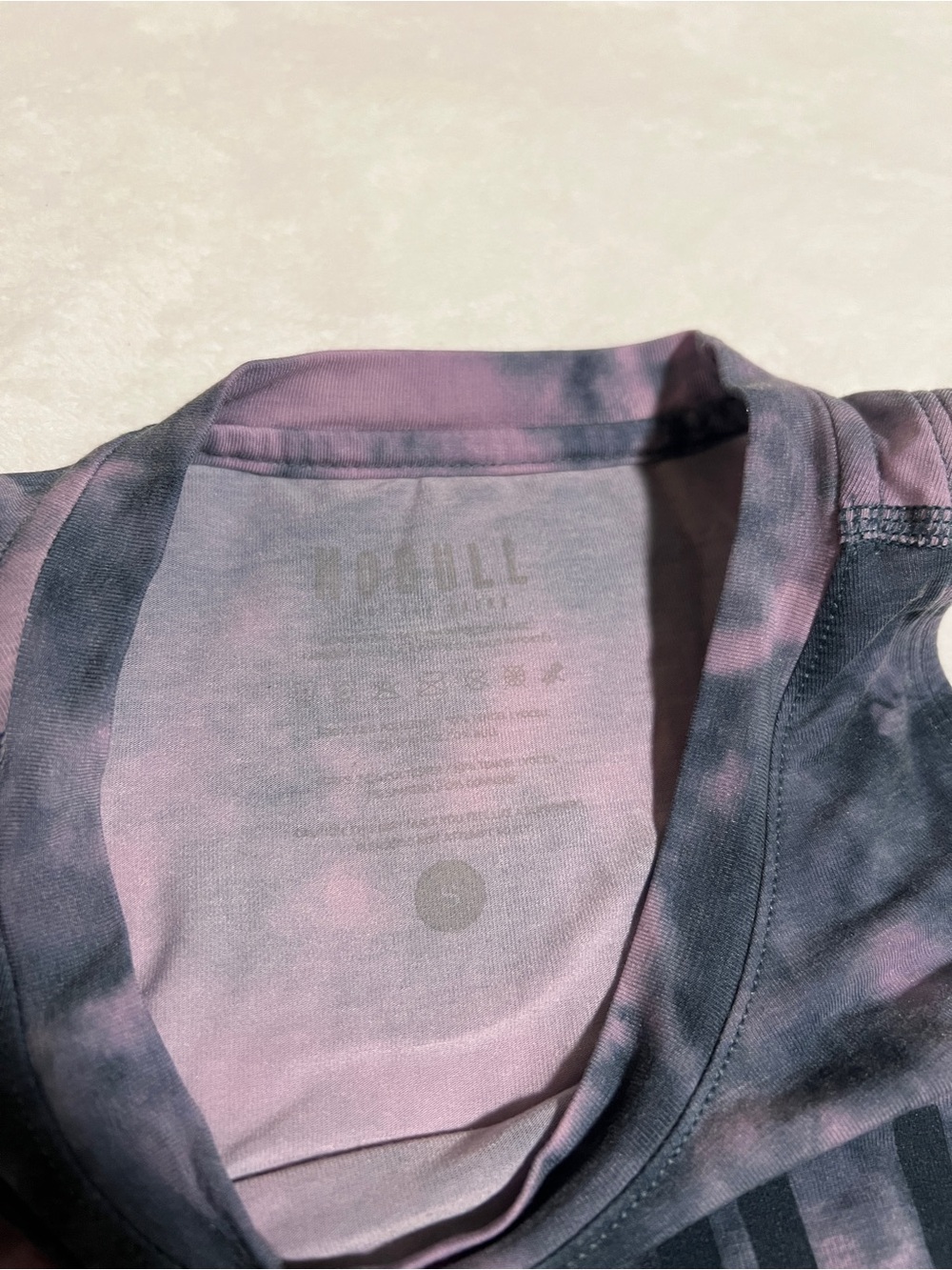 NOBULL Pink & Black Tie-Dye Performance Tank - Picture 3 of 5